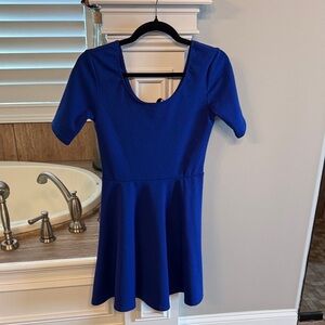 Ultra Flirt Vibrant Blue Knit Dress